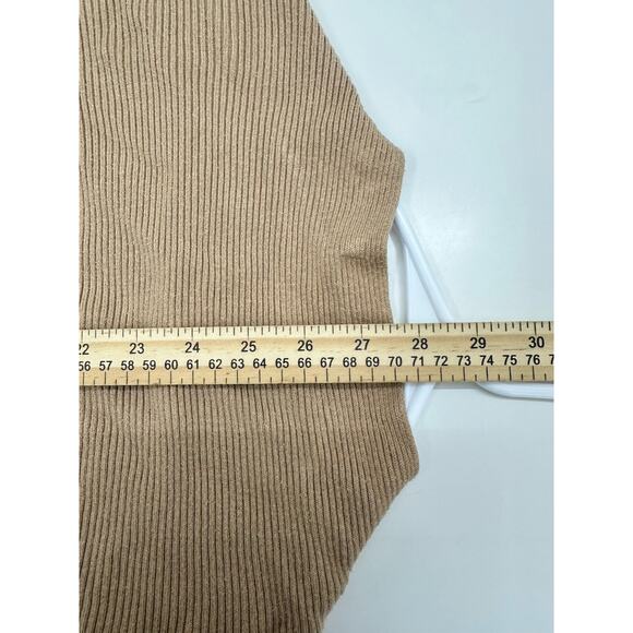 New York and Company Womens Cardigan Size XL Brown Long Sleeve Open Front Ribbed - Picture 10 of 11